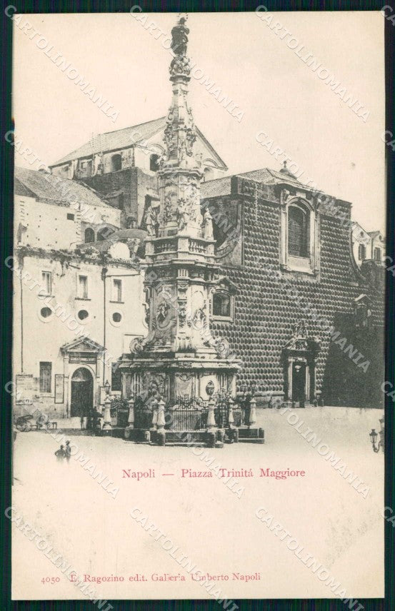 Napoli Città Piazza Trinità Maggiore Ragozino 4050 cartolina MX6124 – fronte