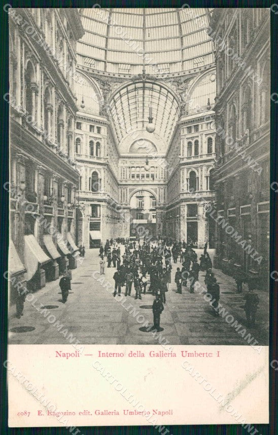 Napoli Città Interno Galleria Umberto I Ragozino 4087 cartolina MX6126 – fronte