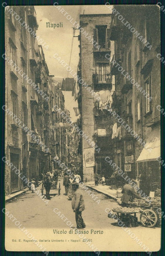 Napoli Città Vicolo Basso Porto Ragozino 22991 cartolina MX6134 – fronte