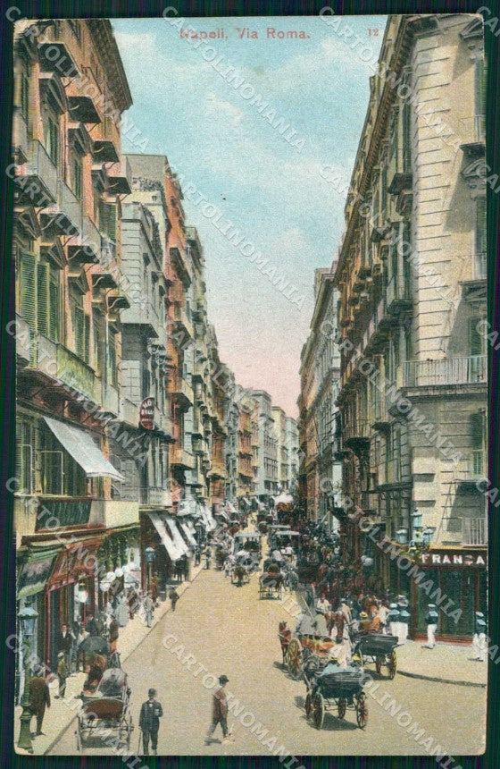 Napoli Città Via Roma cartolina MX6138 – fronte
