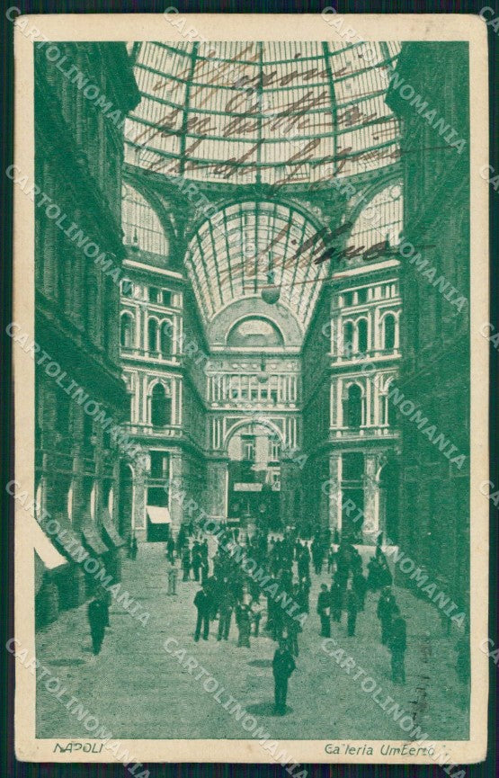 Napoli Città Interno Galleria Umberto I cartolina MX6143 – fronte