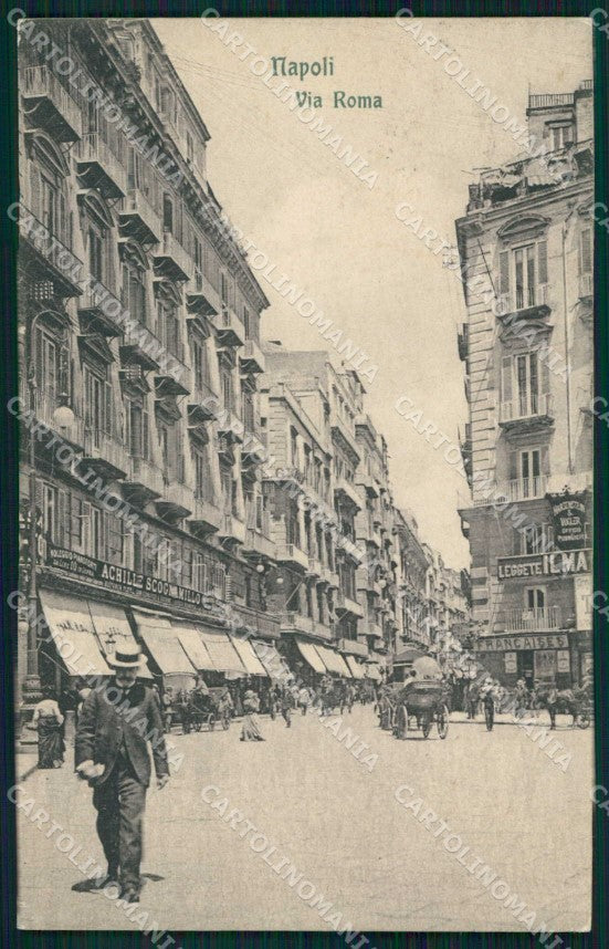 Napoli Città Via Roma Ragozino 22121 cartolina MX6144 – fronte