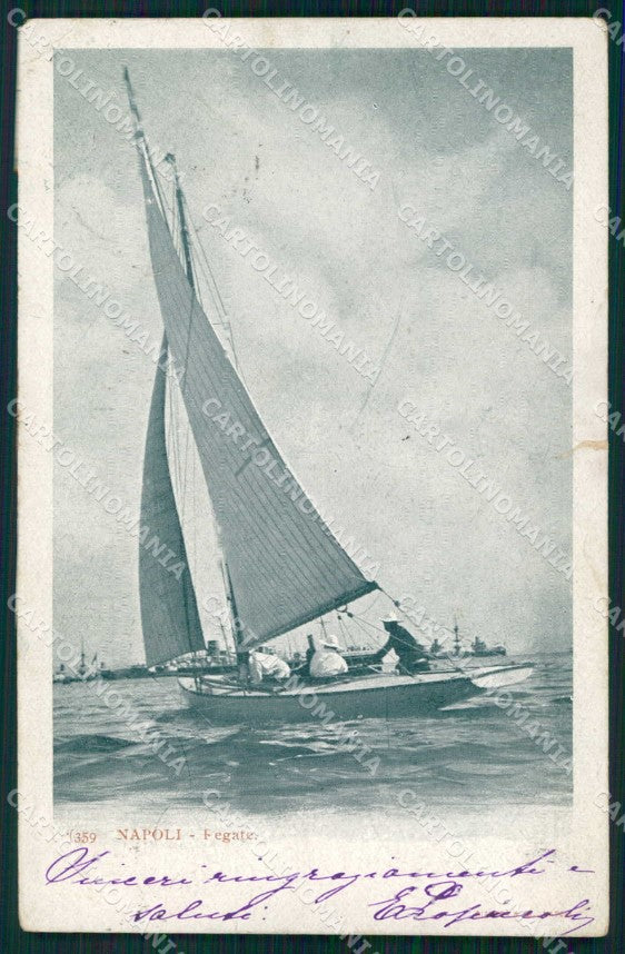 Napoli Città Regate Richter 359 STRAPPINO cartolina MX6146 – fronte