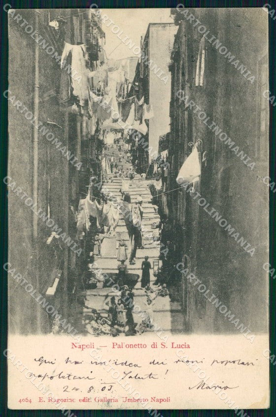 Napoli Città Pallonetto Santa Lucia Ragozino 4064 cartolina MX6150 – fronte