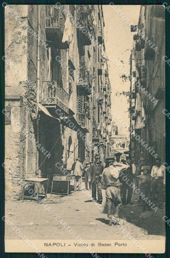 Napoli Città Vico Basso Porto Ragozino cartolina MX6154 – fronte