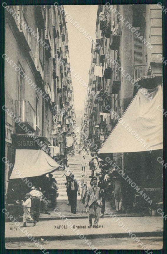 Napoli Città Gradoni Chiaia cartolina MX6157 – fronte