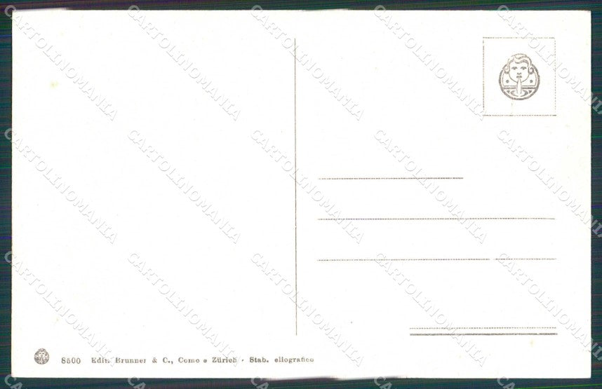 Napoli Città Basso Porto Brunner 8500 cartolina MX6158 – retro