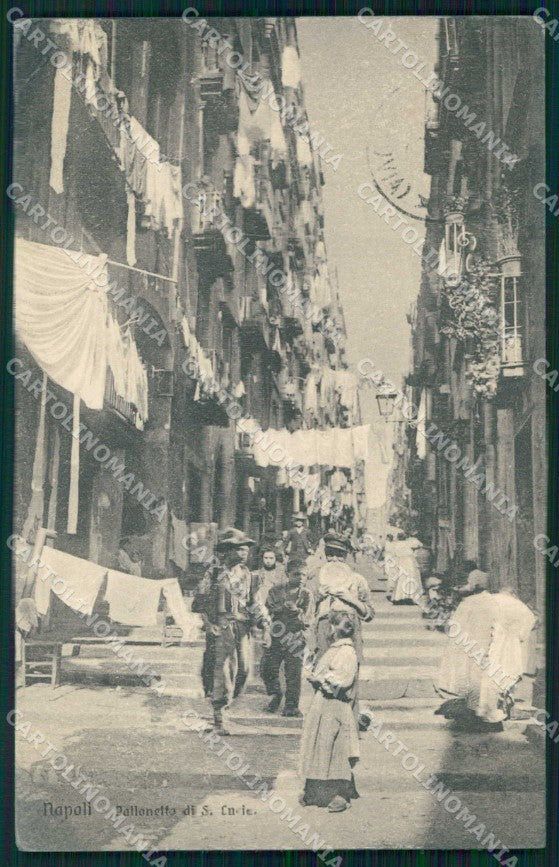 Napoli Città Pallonetto Santa Lucia Brunner 10893 cartolina MX6159 – fronte