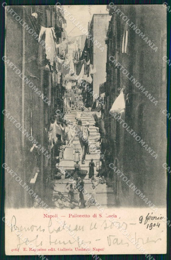 Napoli Città Pallonetto Santa Lucia Ragozino 4064 cartolina MX6164 – fronte