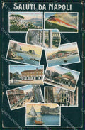 Napoli Città Saluti da Monumenti Vesuvio cartolina MX6168 – fronte