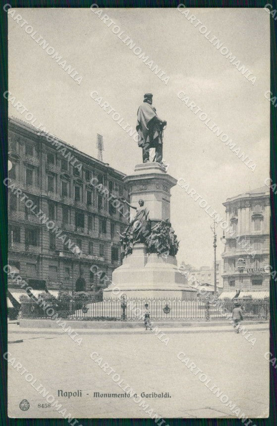 Napoli Città Monumento Giuseppe Garibaldi Brunner 8458 cartolina MX6170 – fronte