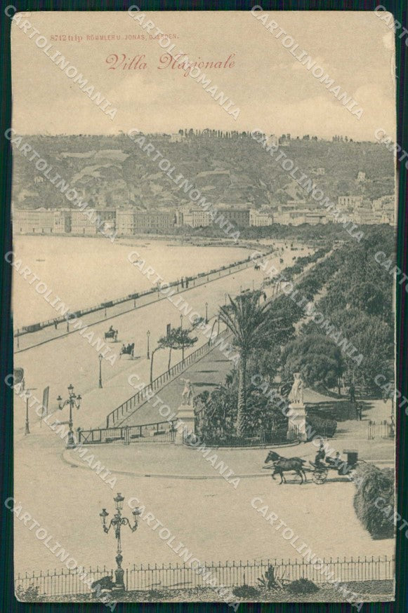 Napoli Città Villa Nazionale Lungomare cartolina MX6174 – fronte