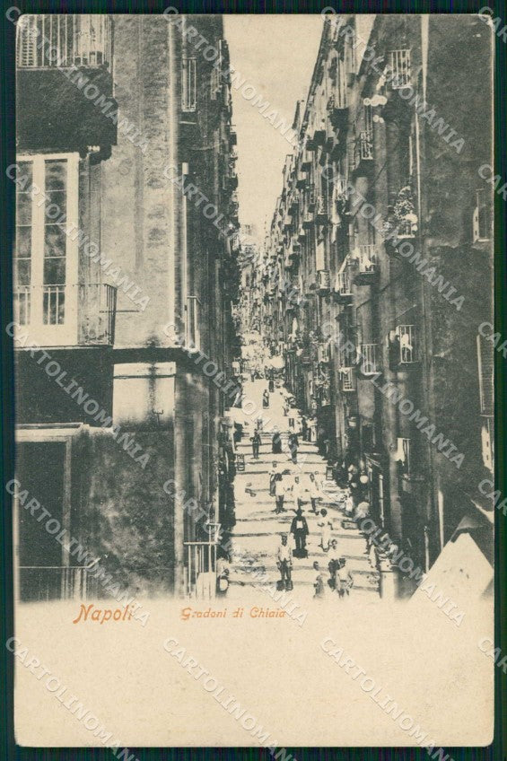 Napoli Città Gradoni Chiaia cartolina MX6176 – fronte
