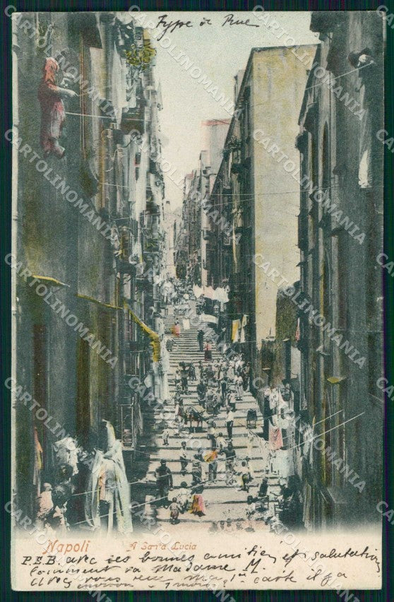 Napoli Città Santa Lucia Trabert cartolina MX6179 – fronte