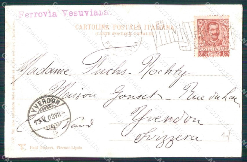 Napoli Città Santa Lucia Trabert cartolina MX6179 – retro