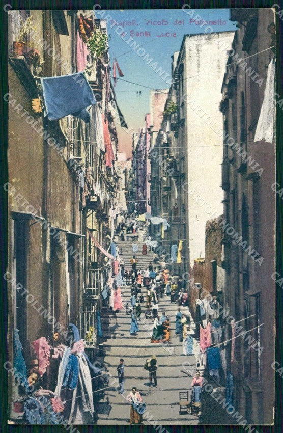 Napoli Città Pallonetto Santa Lucia cartolina MX6180 – fronte