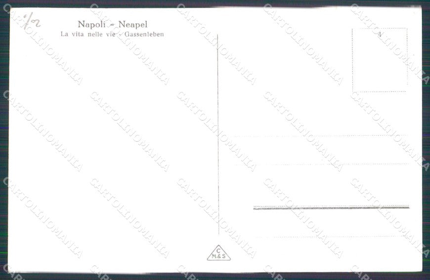 Napoli Città Vita nelle Vie Foto cartolina MX6200 – retro