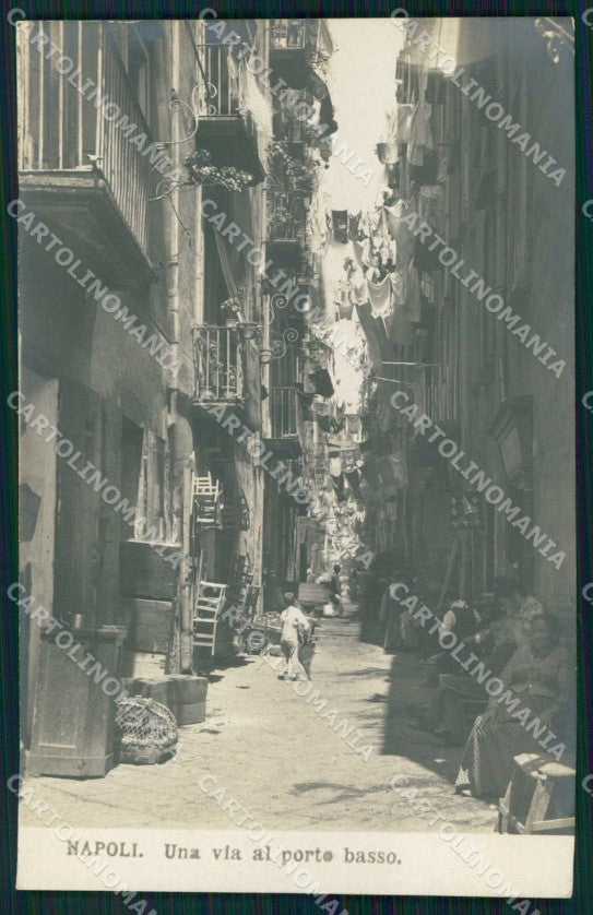 Napoli Città Via Porto Basso Foto cartolina MX6203 – fronte