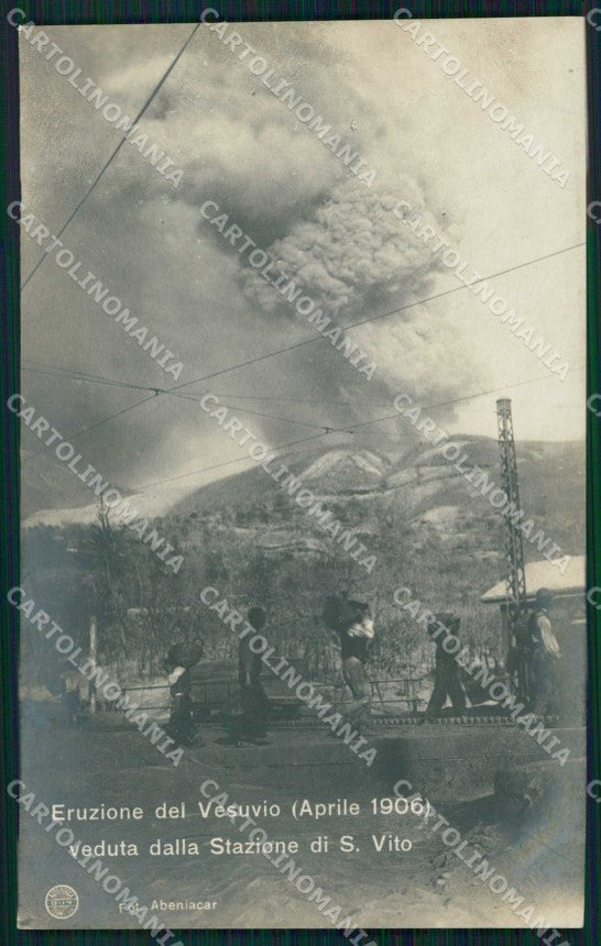 Napoli Città Eruzione Vesuvio Alterocca 808 Foto cartolina MX6204 – fronte