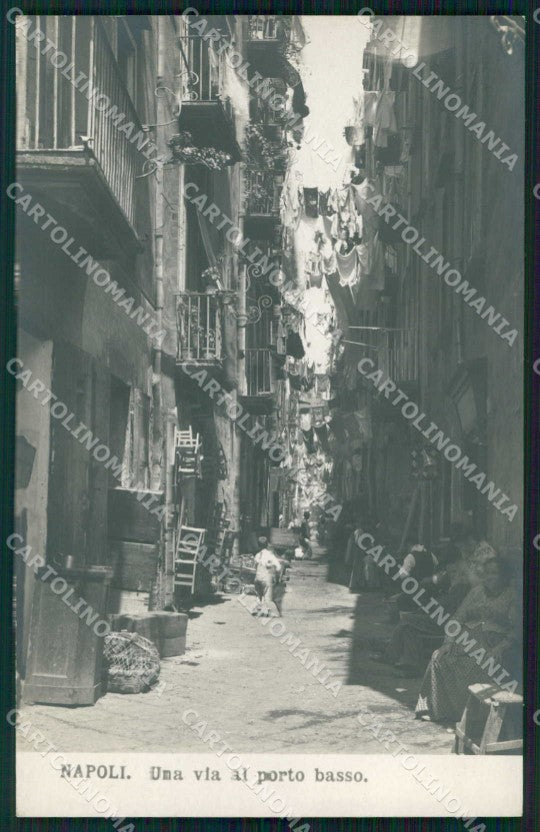 Napoli Città Via Porto Basso Foto cartolina MX6207 – fronte