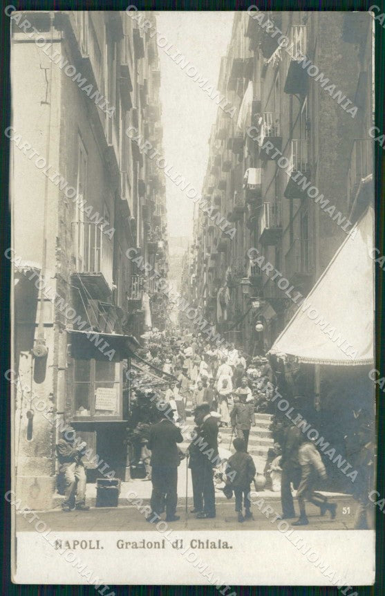 Napoli Città Gradoni Chiaia NPG Foto cartolina MX6219 – fronte