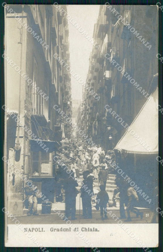 Napoli Città Gradoni Chiaia NPG Foto cartolina MX6220 – fronte