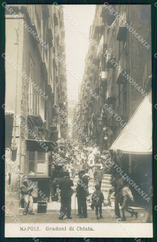 Napoli Città Gradoni Chiaia NPG Foto cartolina MX6222 – fronte