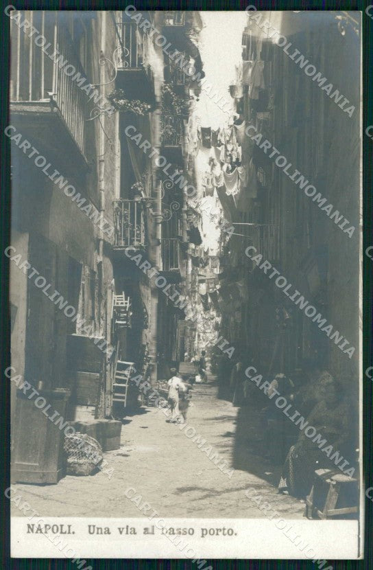 Napoli Città Via Basso Porto NPG Foto cartolina MX6223 – fronte