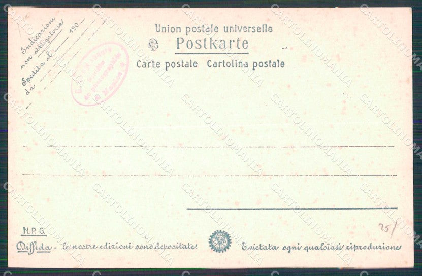 Napoli Città Via Basso Porto NPG Foto cartolina MX6223 – retro