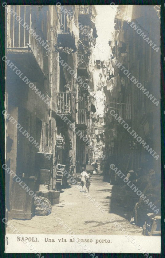 Napoli Città Via Basso Porto NPG Foto cartolina MX6224 – fronte