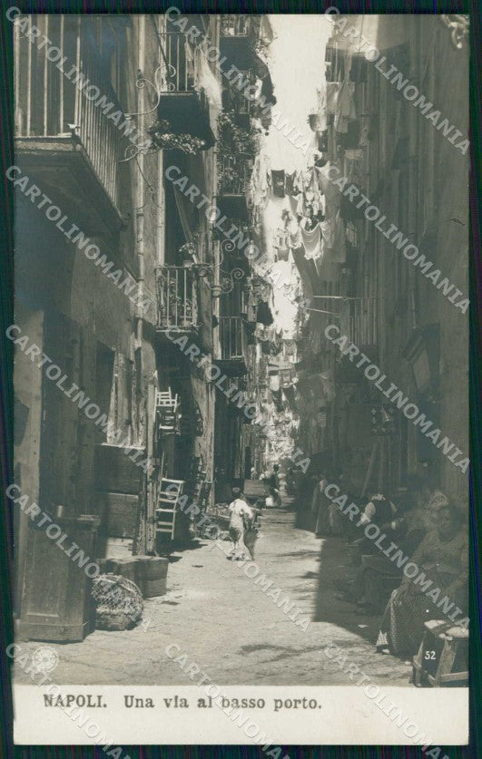 Napoli Città Via Basso Porto NPG Foto cartolina MX6225 – fronte