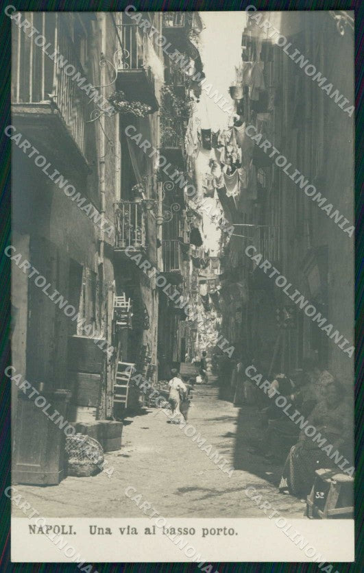 Napoli Città Via Basso Porto NPG Foto cartolina MX6226 – fronte