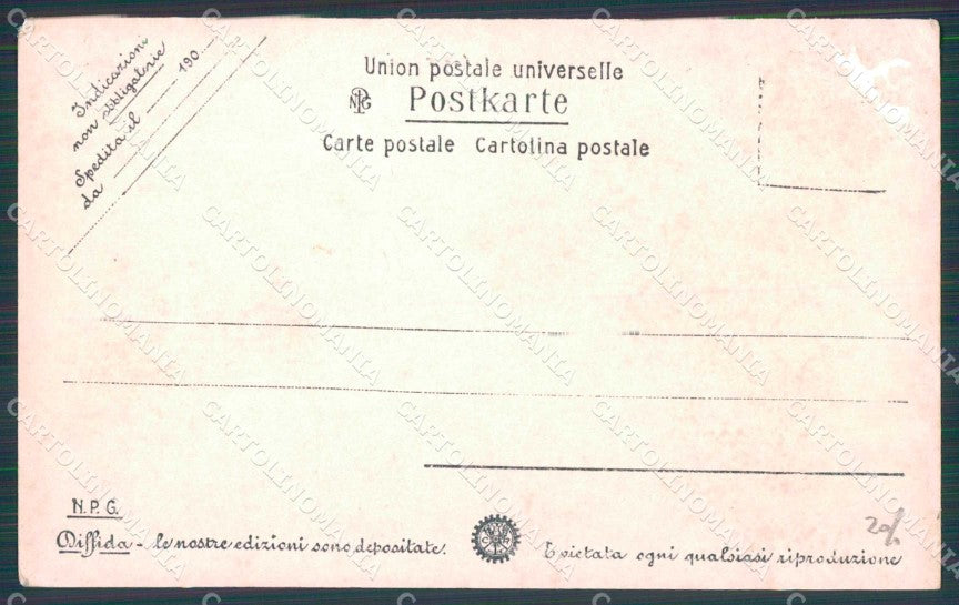 Napoli Città Via Basso Porto NPG Foto ABRASA cartolina MX6227 – retro