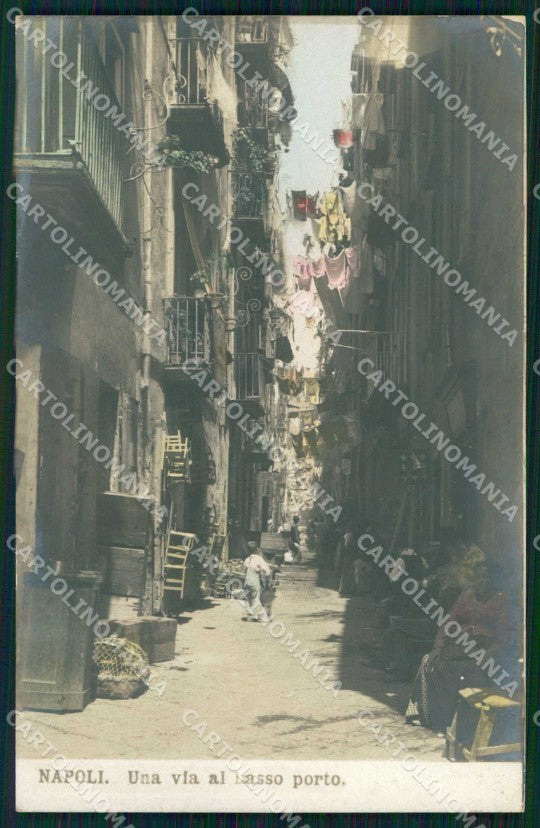 Napoli Città Via Basso Porto NPG Foto cartolina MX6228 – fronte