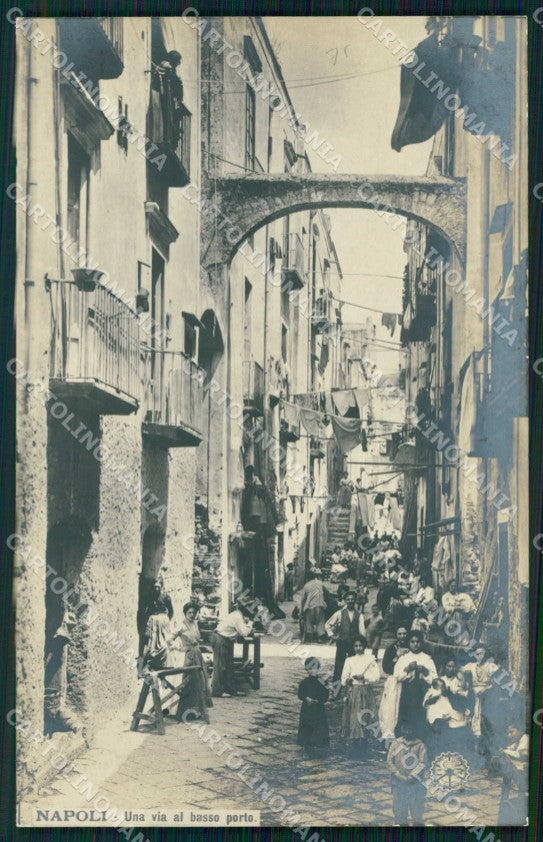 Napoli Città Via Basso Porto NPG Foto cartolina MX6230 – fronte