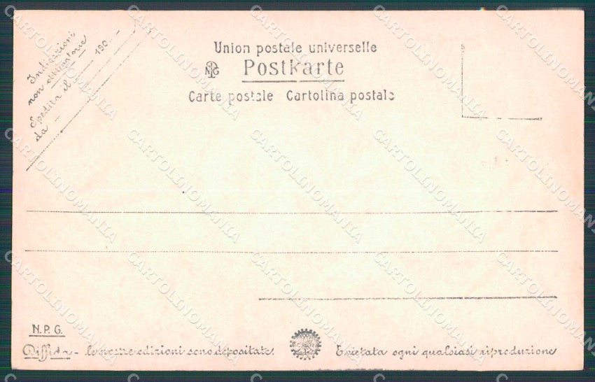 Napoli Città Via Basso Porto NPG Foto cartolina MX6232 – retro