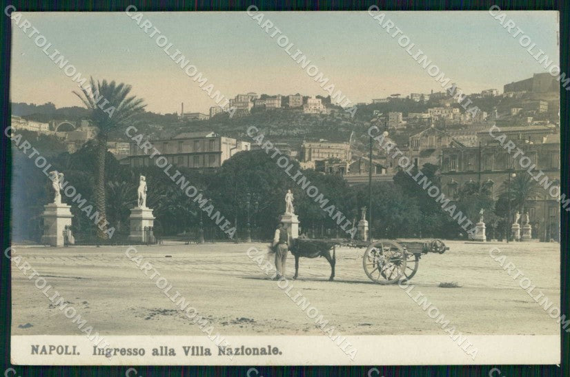 Napoli Città Ingresso Villa Nazionale Foto cartolina MX6247 – fronte