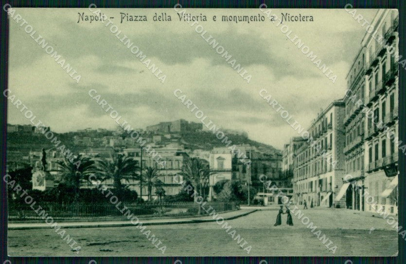 Napoli Città Piazza Vittoria Monumento Nicotera Foto cartolina MX6255 – fronte