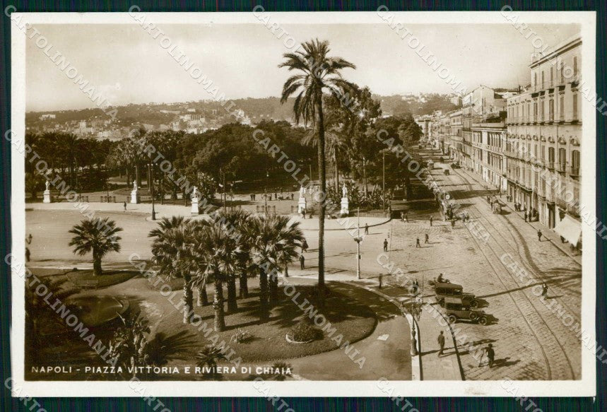 Napoli Città Piazza Vittoria Riviera Chiaia Foto cartolina MX6256 – fronte