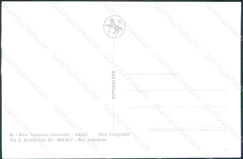 Napoli Città Piazza Vittoria Riviera Chiaia Foto cartolina MX6256 – retro