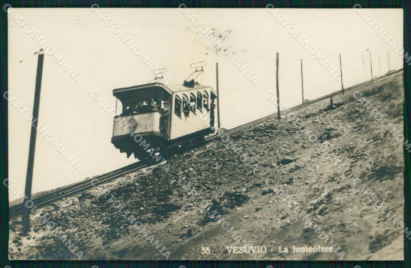 Napoli Città Funicolare Vesuvio Foto cartolina MX6277 – fronte