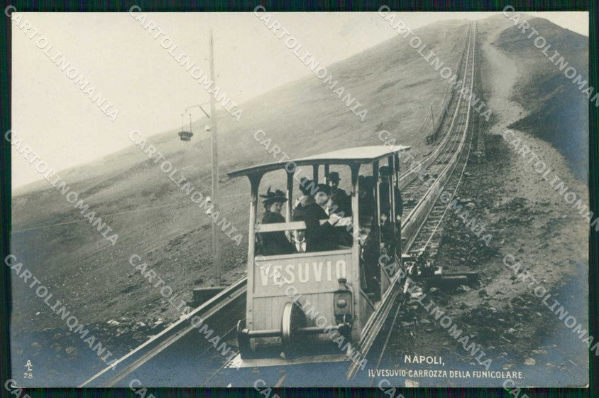 Napoli Città Vesuvio Carrozza Funicolare Ragozino Foto cartolina MX6309 – fronte