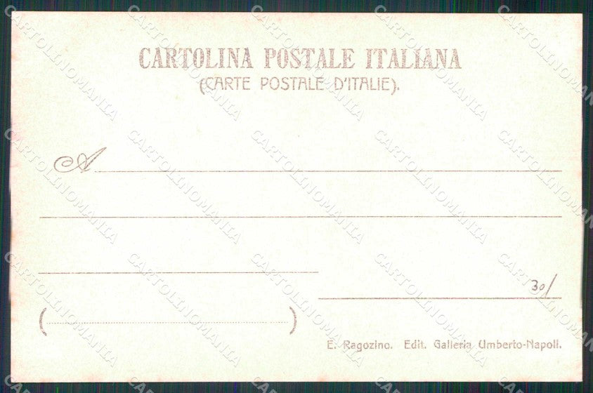 Napoli Città Vesuvio Carrozza Funicolare Ragozino Foto cartolina MX6309 – retro