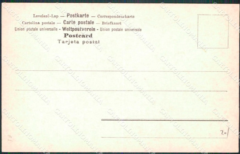 Napoli Città Porto con Barche Foto cartolina MX6314 – retro