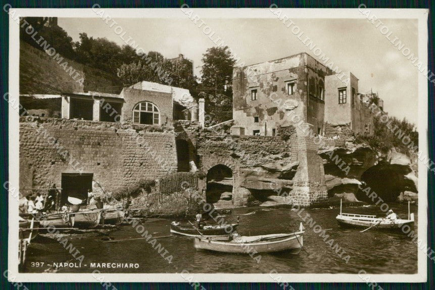 Napoli Città Marechiaro Barche Foto cartolina MX6318 – fronte