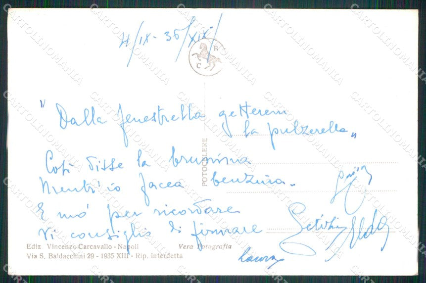 Napoli Città Marechiaro Barche Foto cartolina MX6318 – retro