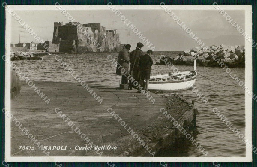 Napoli Città Castel dell Ovo Barca Foto cartolina MX6328 – fronte