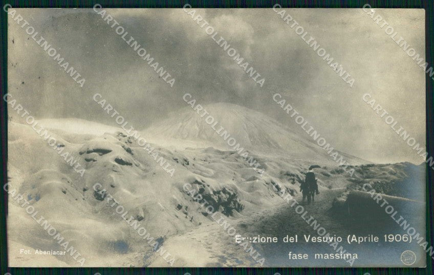 Napoli Città Eruzione Vesuvio Fase Massima Alterocca Foto cartolina MX6337 – fronte