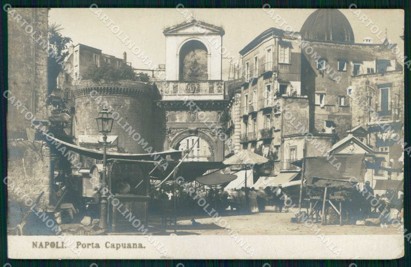 Napoli Città Porta Capuana Mercato NPG Foto cartolina MX6355 – fronte