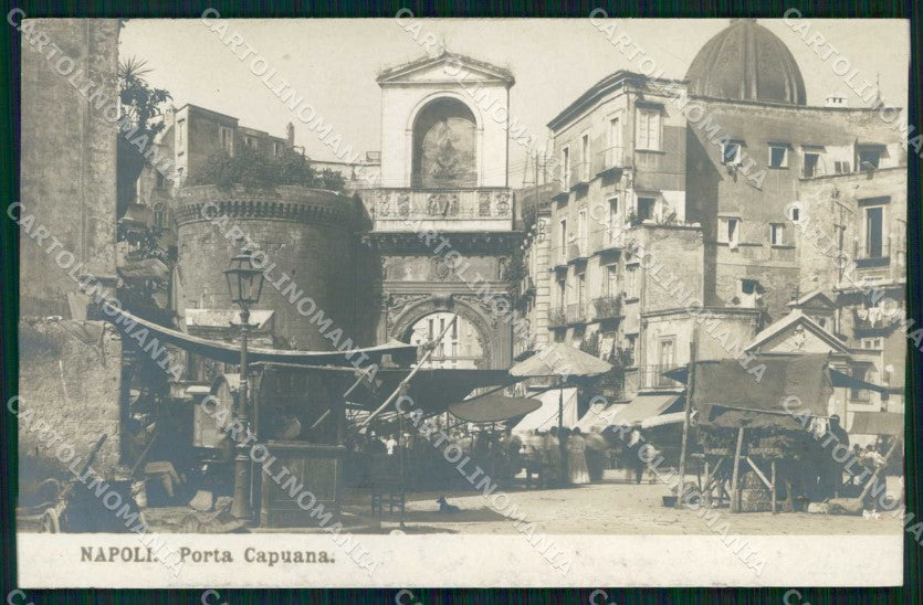 Napoli Città Porta Capuana Mercato NPG Foto cartolina MX6357 – fronte